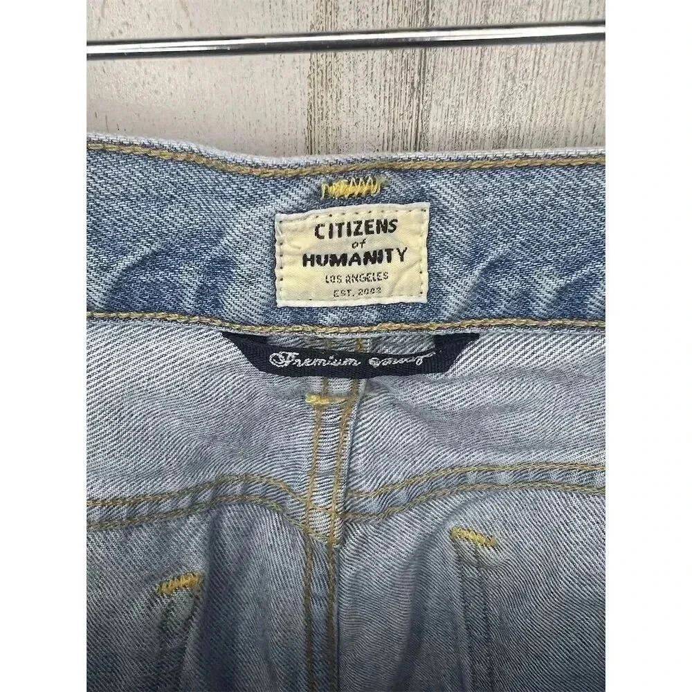 Citizens of Humanity Emerson Boyfriend Jeans Size‎ 27 Light Wash Distressed - Picture 9 of 12